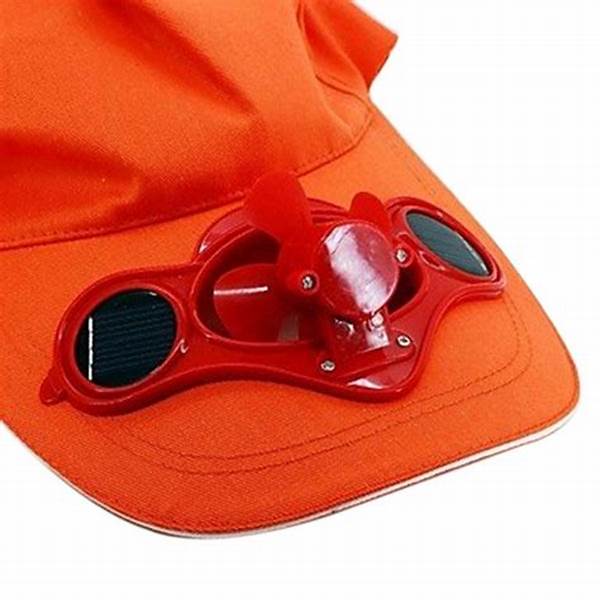 Long Brim Cotton Unisex Baseball Caps 52cm-62cm With Solar Powered Fan Hat Panel