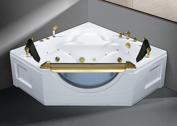 Portable Whirlpool Massage Bathtub 2 people Corner Installation