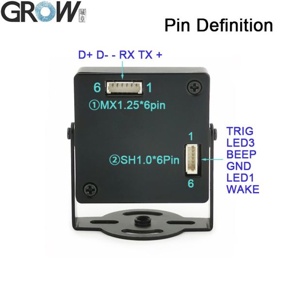 GROW GM71 1D 2D USB/UART Скандер штрих-кода Модуль чтения с взаимозаменяемым объективом M12 Поддержка QR-кода Штрих-кода USB UART интерфейс
