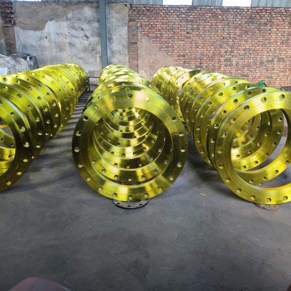 ANSI B16.5 150LB Steel Pipe Flange RF Yellow And Black Color