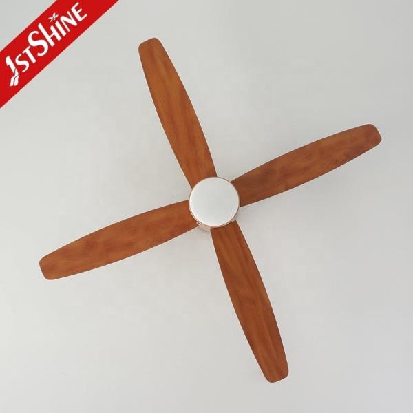 52 polegadas MDF Blades Ventilador de teto para teto baixo Dimmable LED e Dimmer de suporte Sim