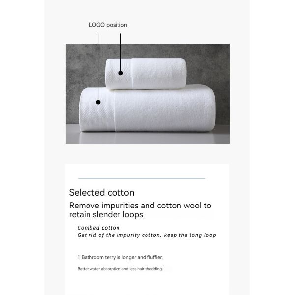 Специализированный полиэстер/волокно Luxury Hotel Embroidery Bath Towel Set для сверхпоглощающей