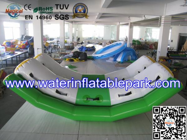 Double Tubes Kids Inflatable Water Park , Indoor Inflatable Water Seesaw