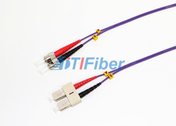 ST UPC Fiber Optic Patch Cord OM2 62.5 With ROHS Optical Cable Fiber Optic Jumper
