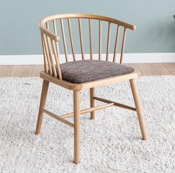 Full solid wood dining chair arm-chair study chair back leisure chair dressing chair princess chair