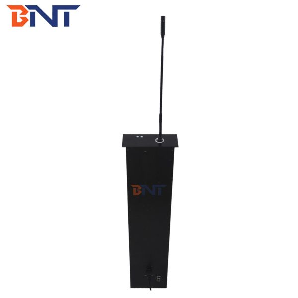 Matte Black Aluminum LCD Motorized Lift , Conference Audio System Microphone Motorized Lifting Mechanism