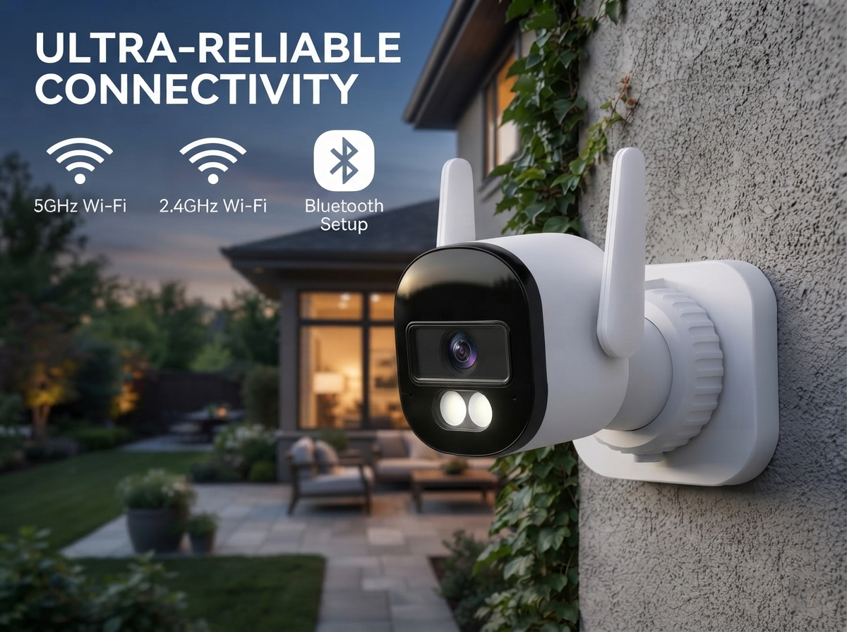 Bullet CCTV Security Camera WIFI HD Outdoor Tuya Mini Dual Band WiFi Waterproof Camera