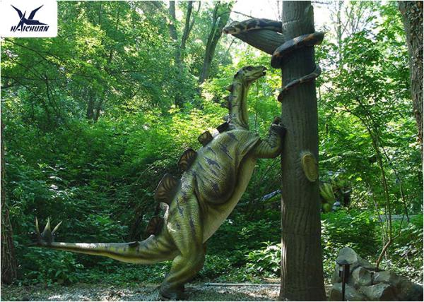 Forest Decoration Handmade Dinosaur Garden Ornaments / Life Size Real Dinosaur Models