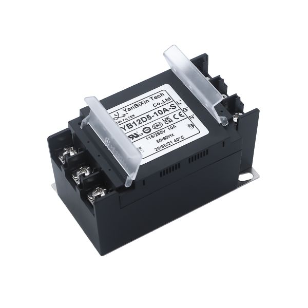 Однофазный пластиковый корпус фильтр 10A компактный фильтр 115V / 250V