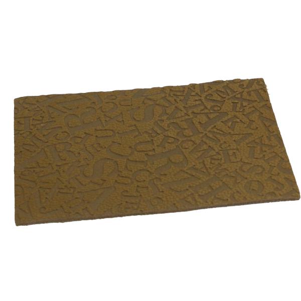 Hot Pressed Leather Patches For Clothes Letter Logo Pattern OEM