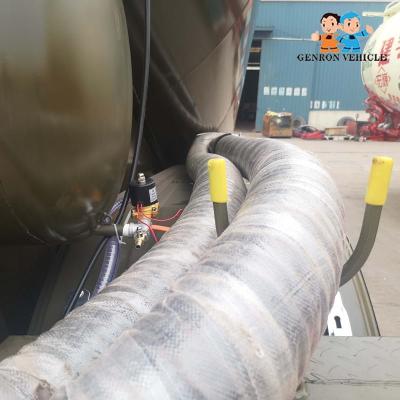 Reboque maioria seco do petroleiro da suspensão do ar de 3 eixos usado para transportar o almofariz seco do pó maioria do cimento