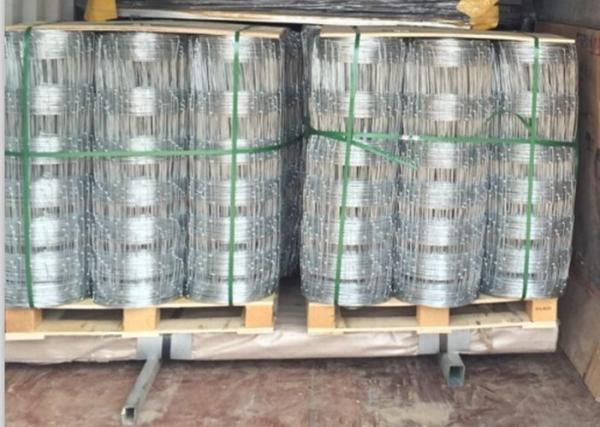Electro Galvanized Cattle Wire Fence Weaving Mesh With 1.8-3.0mm Dia