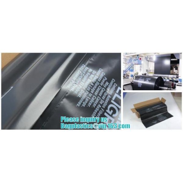 CONSTRUCT FILM, Asbestos bag, clean-up bags, disposable garbage bag thick plastic bag for asbestos