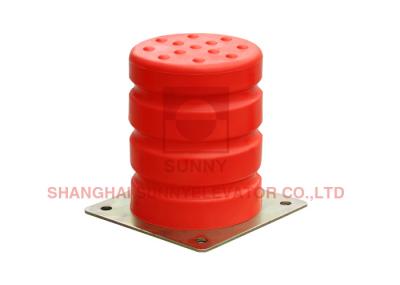Red SUNNY Elevator Spare Parts Safety Components PU Buffer Size 14 - 16 mm