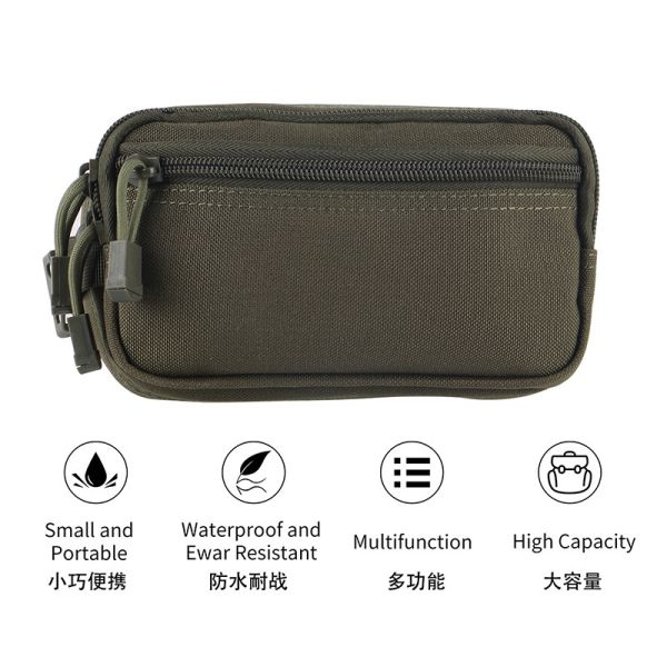 Tear Resistant Outdoor Tactical Bag , Adjustable Shoulder Straps Camping Waist Bag