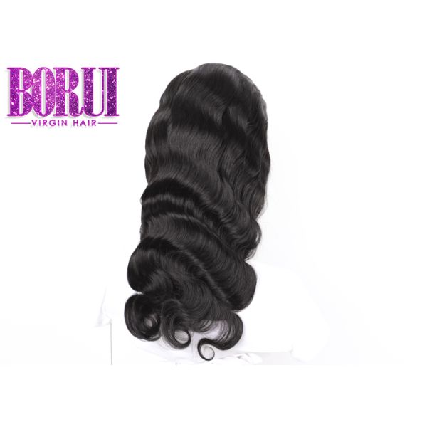 Brazilian Full Lace Human Wigs Body Wave Wig Pre Plucked 180% Full Density