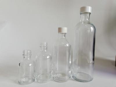 Transparent Cosmetic Glass Bottles For Rose Water Packing Customized Size