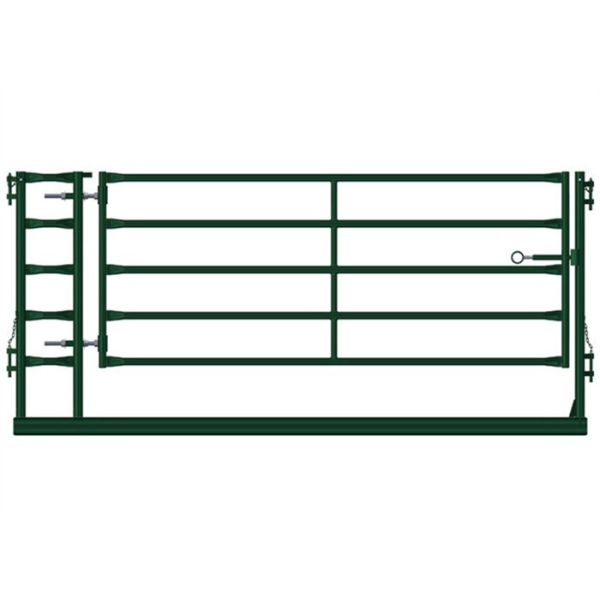 Heavy Duty Farm Gate Fence / Powder Coated Metal Cattle Gates Color Customized