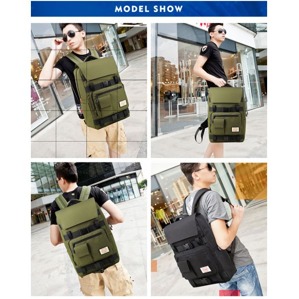 ISO9001 Business Travel Anti Theft Laptop Backpack 27 Litre