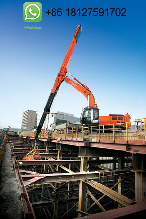 BS900 Long Boom Telescopic Excavator Arm Suitable For 30T Excavator CE Certified