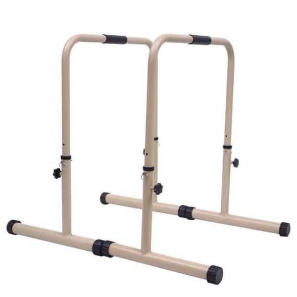 Indoor stand Push up Bicep Triceps Muscle Strength Dip Station multi function round metal tube adjustable height Parallel Bars