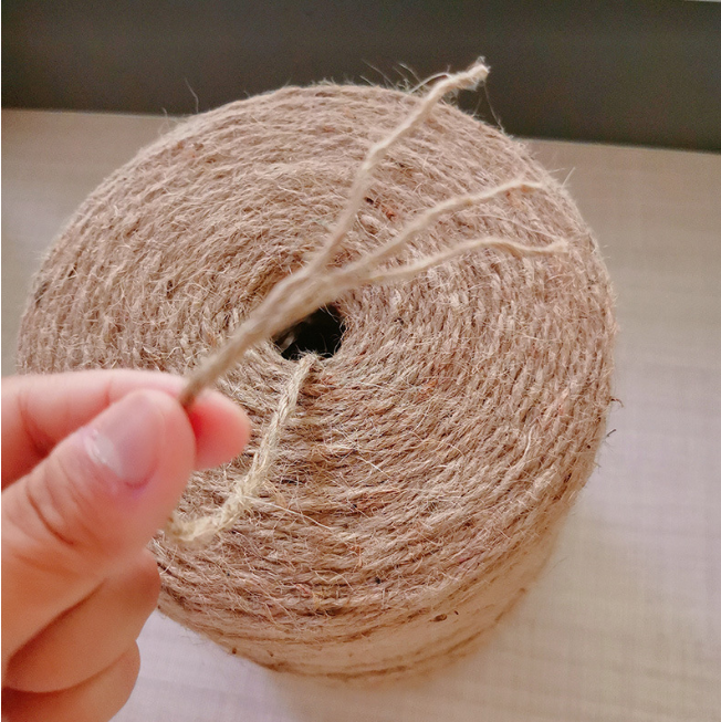 3ply 3mm Baler Twine FIBER Natural 4g/m-6.3g/m Customized Length Agriculture Packing Twine Twine in Rolls