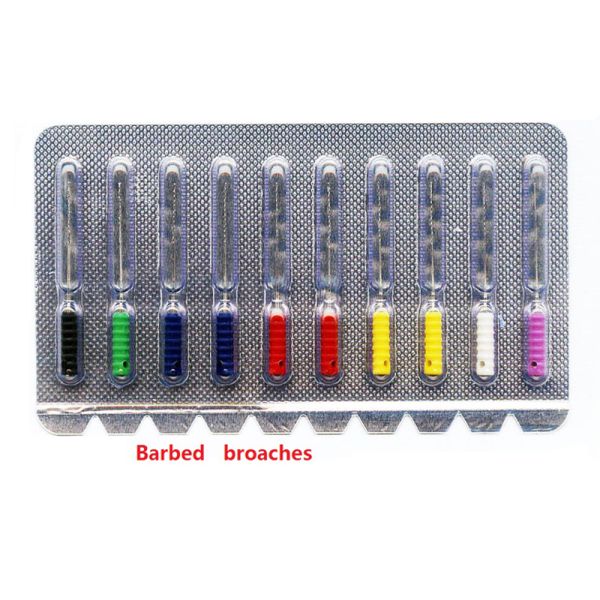Dental Barded Broaches File For Molar Teeth Pulp Extirpation Therapy endodontic hand files