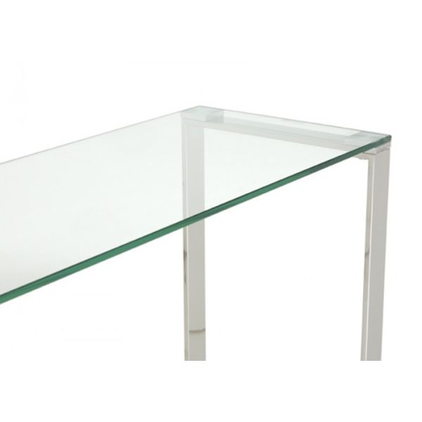 Living Room 20KGS 35cm 78cm Tempered Glass Console Table