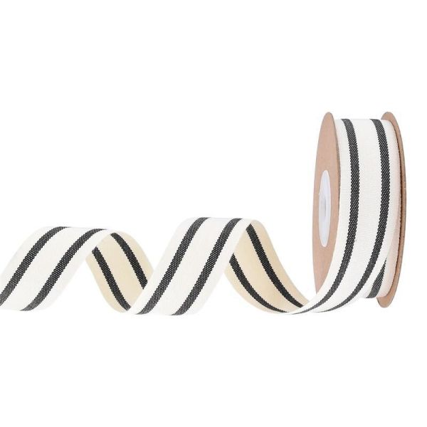 ISO14001 Полосатая лента 15mm-38mm Черно-белая лента