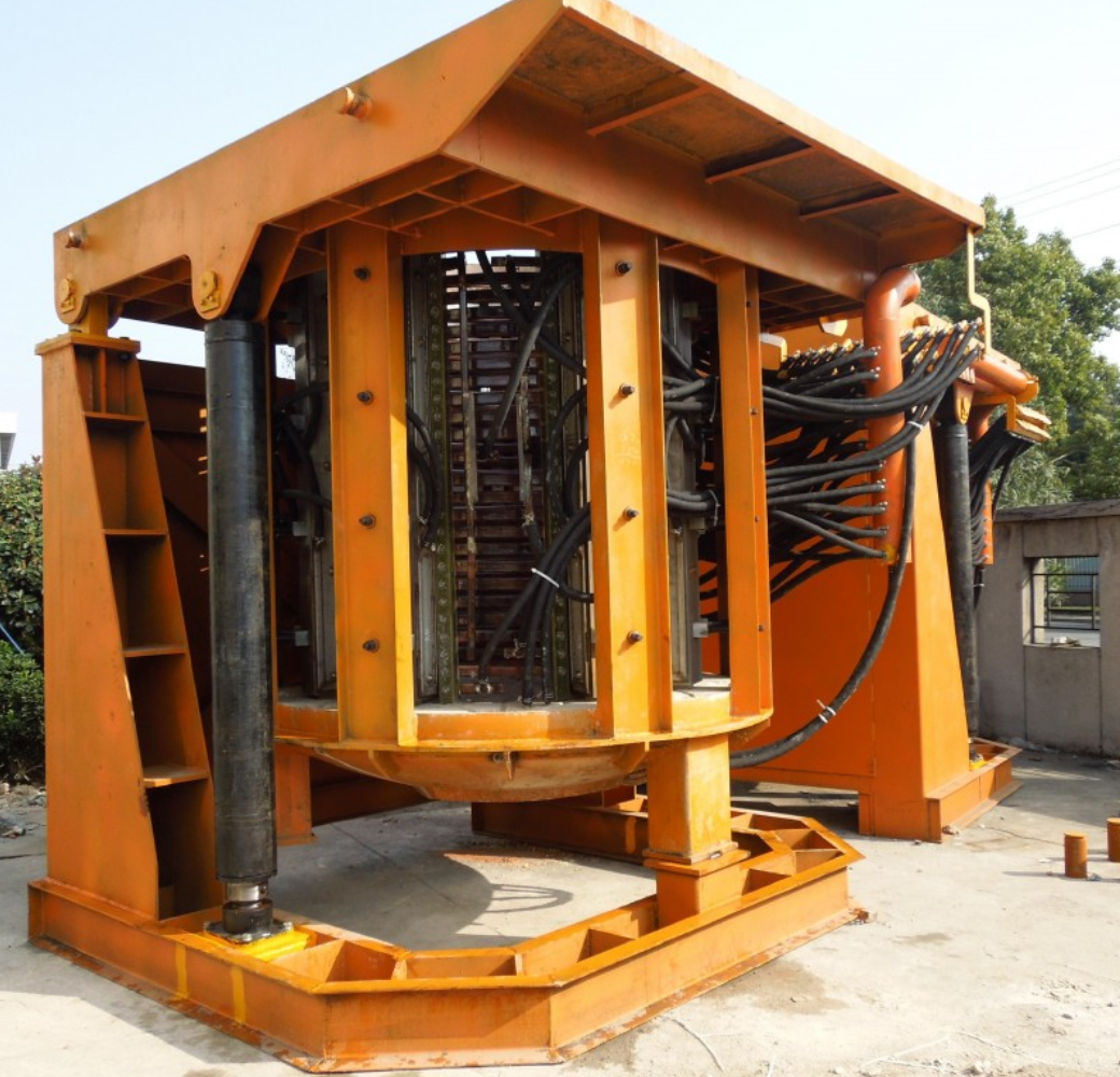 Water Cooled Lead Smelting Furnace Medium Frequency Industrial Induction Furnace