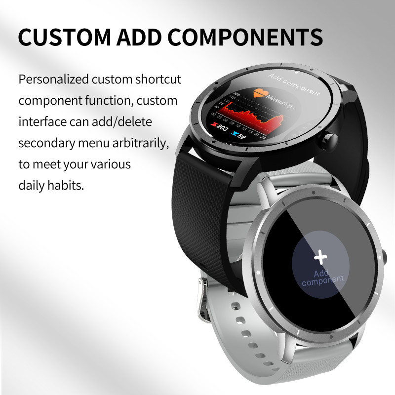 Smartwatch Bluetooth 5,2 GPS переключателя шкалы водоустойчивый 1,32 дюйма