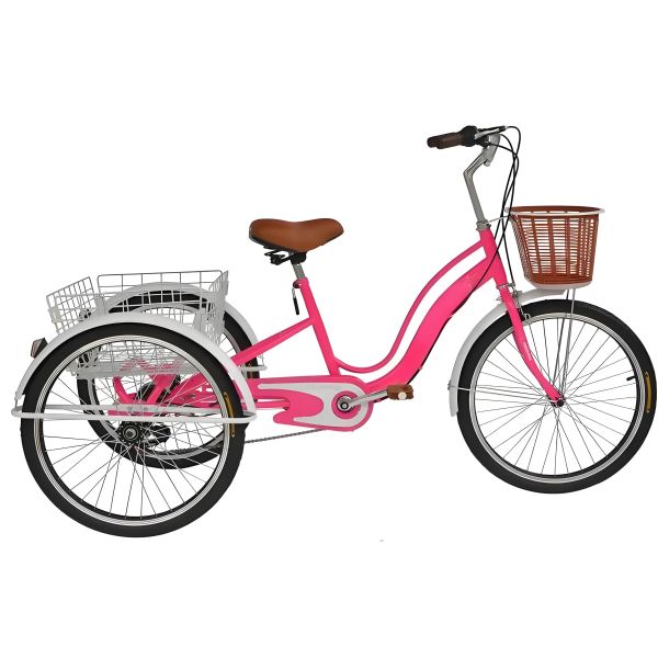 Ом взрослый 20 дюймов трехколесные велосипеды Три колеса жесткая рама воздушная шина