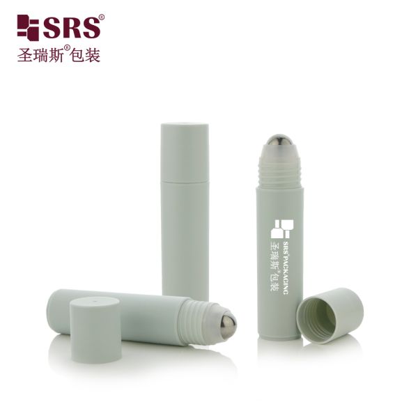15mm Essential Oil plastic Roller Ball Bottle with Gold Cap 304 Stainless Steel Ball for Smooth and Precise Application