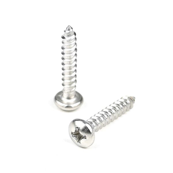 Pan Head Phillips Wood Screws in 304 Stainless Steel for Wood Guardrail Construction