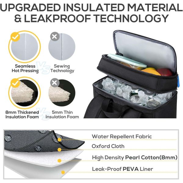 Waterproof Lightweight Insulated Travel Bag Leak Proof Thermal Custom Travel Cooler Bag