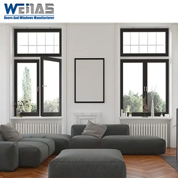AS2047 Australian Certification Exterior Interior Aluminum Swing Casement Window