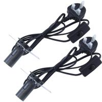 UK Plug E14 Salt Lamp Power Cord with 303 Switch 1.2M
