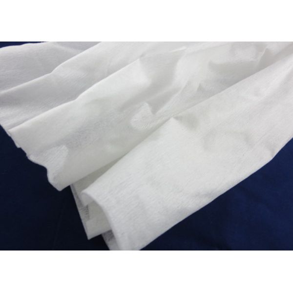 45 GSM White Spunlace Nonwoven Fabric Cross Lapping 70% Viscose 30% Polyester