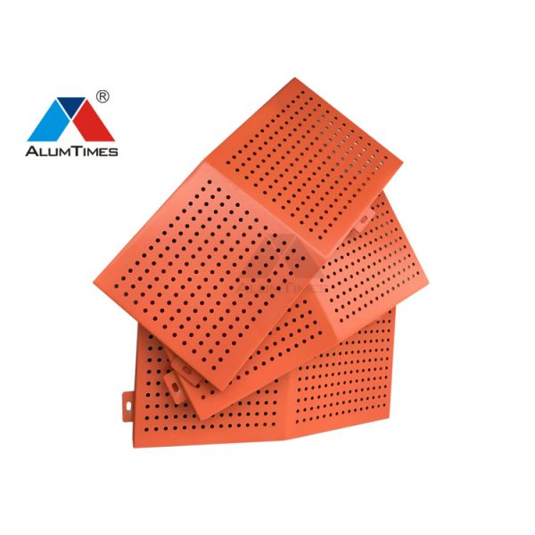 Architectural Perforated Metal Wall Panel , 3003 Alloy Aluminium Facade Cladding Panels