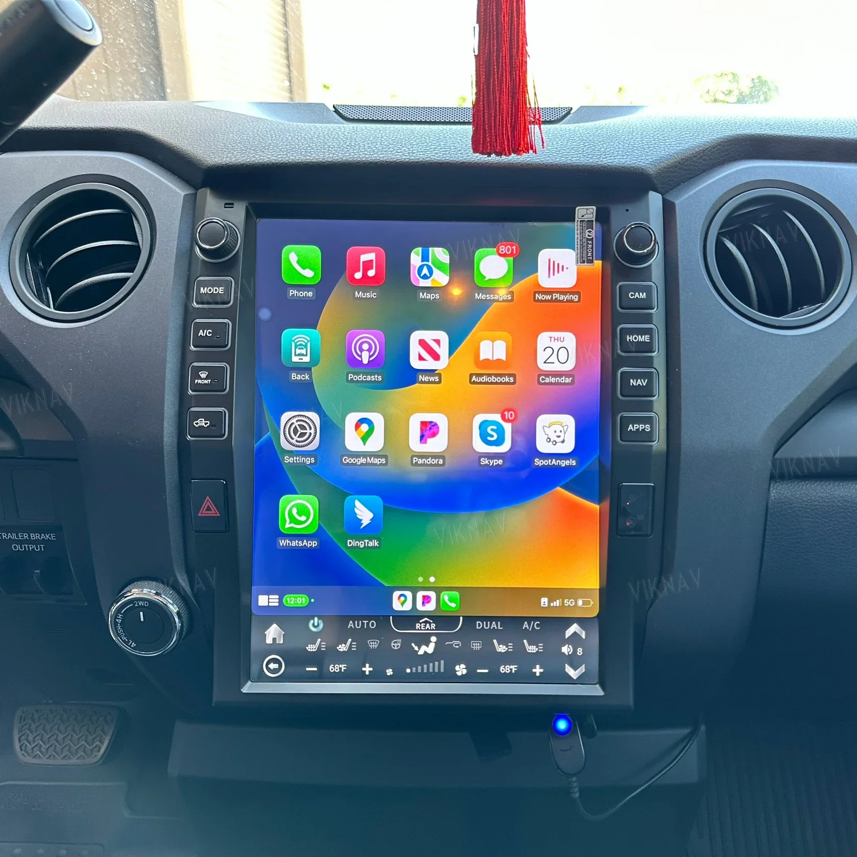 Послепродажная Toyota Tundra Head Unit Автомобильное радио стерео 2014-2021 Беспроводная панель управления