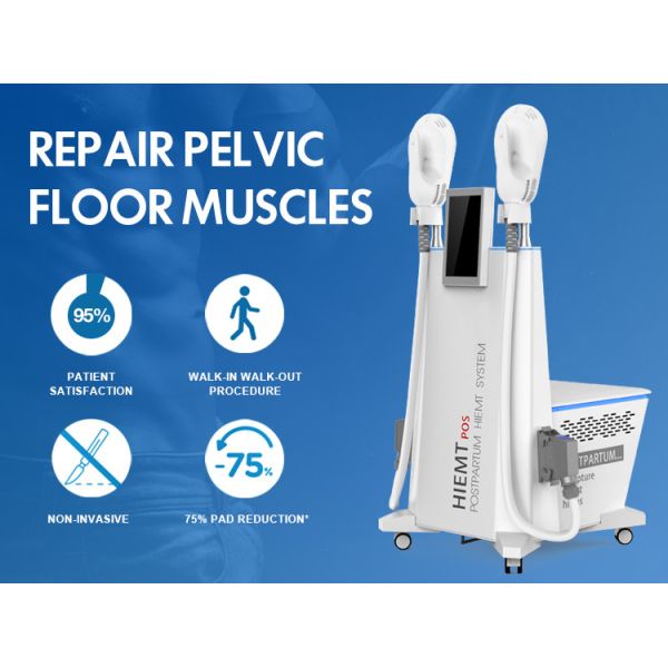 OEM 7 Tesla Pelvic Floor Muscle Strengthening Machine 2 Working Handles