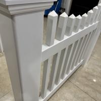 High Strength White Pvc Picket Fence Impact Resistant Tough Fit 8ft Wide