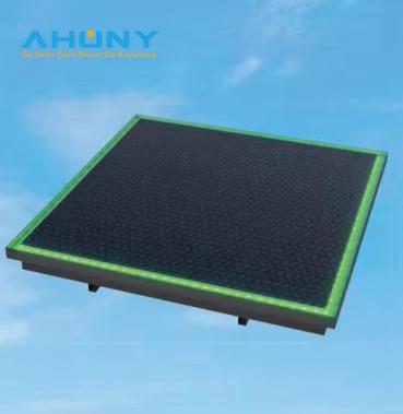 Walkable Floor Solar Tile Wooden PV Module High Pressure Hailstone Resistance Solar Off Grid Pavement Street Ground House System