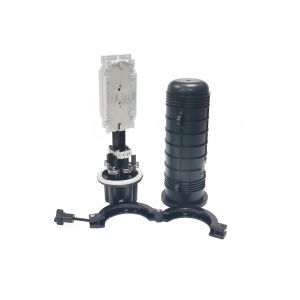 24 сердечника мини FTTH купол оптического соединения закрытия 1 овальное 3 круглых порта термоусадочное уплотнение