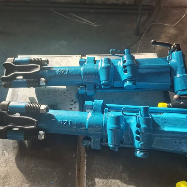 Y26 Model Hand-Held Pneumatic Rock Drill with 60mm Piston Stroke and 28kg Weight for Efficient Drilling
