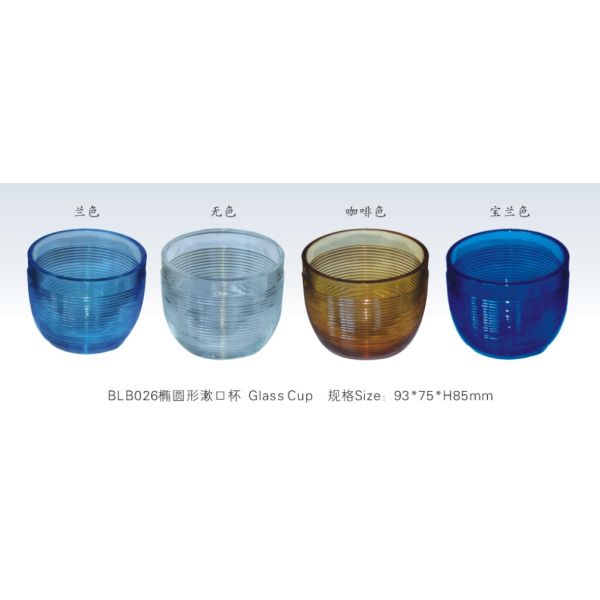 Les approvisionnements de salle de bains de modèle de Braille épaississent le culbuteur en verre de salle de bains