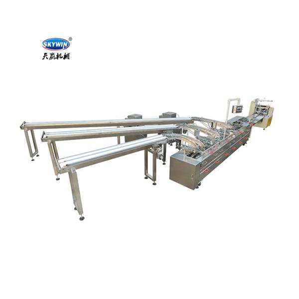 Two Lanes One Color Biscuit Making Equipment 300-1200pcs/Min