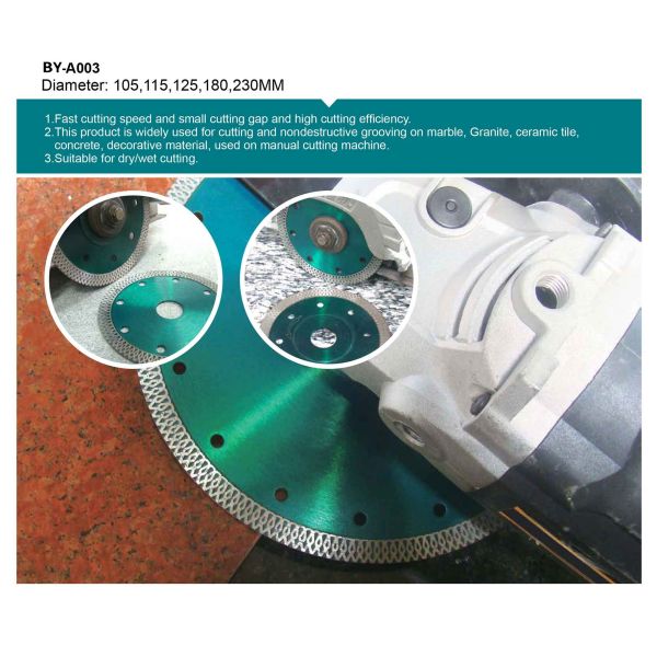 230mm 9 Inch Stone Cutting Disc Net Turbo Diamond Saw Blades For Stone