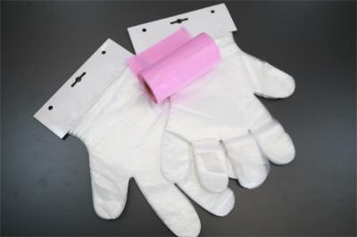 Flat Pack Disposable PE Gloves / Polyethylene Disposable Food Handling Gloves