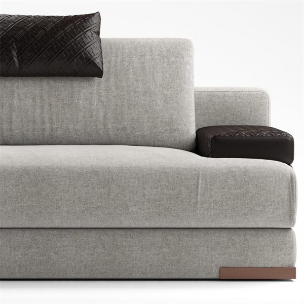 Italian Modern Cloth Upholstered Sofa Set Luxury Living Room Furniture Sets